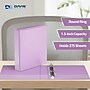 Davis Group Standard View 1.5" 3-Ring Binders, Lavender, 6/Pack (7412-13-06)~#|#~595DC237-5F6B-4E85-BFB2D0223C5FF95B_sc7
