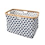 Household Essentials Krush Collapsible Laundry Basket, Bamboo, Blue Cacti (2280-1)~#|#~59604C8F-4E11-460B-92F31C6C3B5572ED_sc7