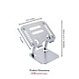 OTM Essentials Aluminum Adjustable Laptop Riser Stand, Gray (OB-A2A)~#|#~59613DD3-3A0D-48A0-AE287134C9E932FD_sc7