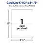 Avery Integrated Cards, 5.5" x 8.5", Glossy White, 10/Pack (95352)~#|#~5961F126-7748-4CC2-928F8DCAFCBDF05B_sc7
