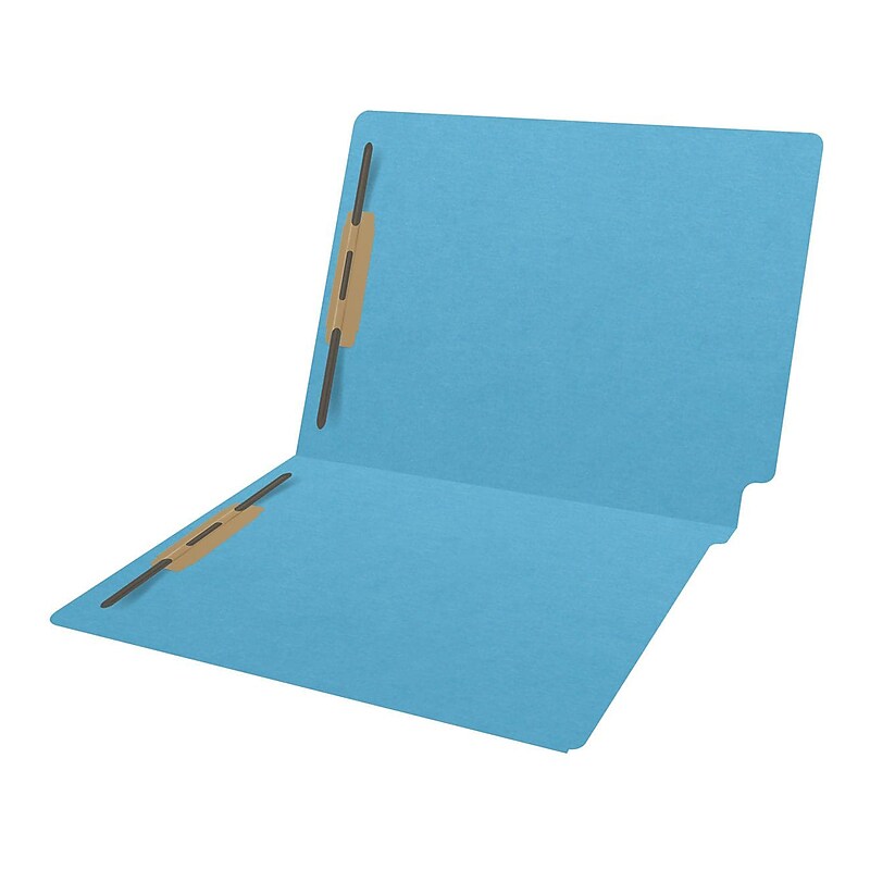 Medical Arts Press Heavy Duty End Tab File Folder, Straight Cut, Letter Size, Dark Blue, 40/Box (S-09459-DBL) image 1