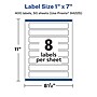 Avery Laser/Inkjet Multipurpose Labels, White, 8 Labels/Sheet, 50 Sheets/Pack (94225-WMF50)~#|#~596439FD-BCC4-4C66-8E7E455D57DDDF58_sc7