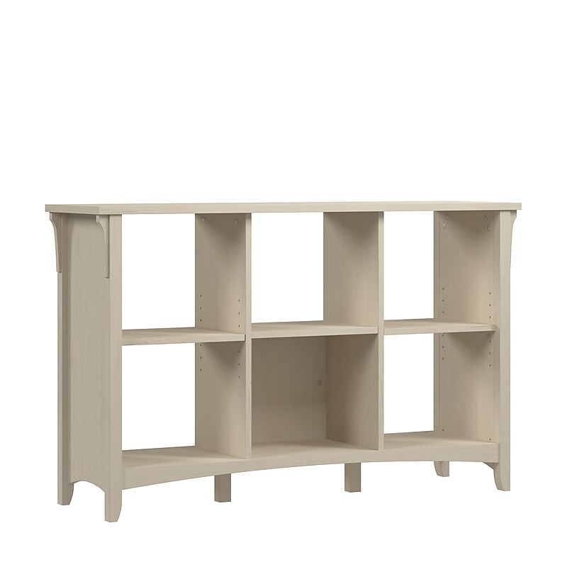 Bush Home Salinas 6 Cube Organizer, Antique White (SAB148AW-03) image 1