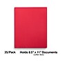 Staples Smooth 2-Pocket Paper Folder with Fasteners, Red, 25/Box (50772/27540-CC)~#|#~596A1224-8C64-4726-9C4E9570DFBF5DFB_sc7