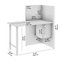 Bush Business Furniture Hustle 48"W Cubicle Workstation, White/Platinum Gray (HUCB248WHPG)~#|#~596CA1AA-928B-4D09-9C0721E4D3674394_sc7