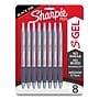 Sharpie S-Gel Retractable Pens, Medium Point, 0.7mm, Black Ink, 8/Pack (2169764)~#|#~596D48E9-42F5-4C56-925F31D43F48F8BF_sc7