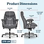 La-Z-Boy Caelan Ergonomic Faux Leather Swivel Task Chair, Gray (52705-GRY)~#|#~596DF8CA-09FF-40B9-966E3F64B3CADDFA_sc7