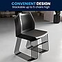 Flash Furniture HERCULES Series Plastic Stack Chair with Air-Vent Back and Sled Base, Black (RUT498ABK)~#|#~596E38A8-0B0B-46C6-A8BB7685CCD411CE_sc7
