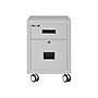 FireKing 2-Drawer Mobile Vertical File Cabinet, Letter/Legal Size, Lockable, Fire Resistant, Platinum (2M1822-1PL)~#|#~596E4292-3BBA-4D36-B453DCC468FAAE87_sc7