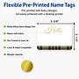 Avery Adhesive Name Tags, Pre-printed Plaid Gold Hello Design~#|#~5971BCCA-0910-44B2-AFCD85C3646F5FC0_sc7