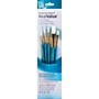 Princeton RealValue Mixed Media Synthetic Taklon Variety Brush Set, Assorted, Blue, 5/Set, 3 Sets/Bundle (PBXPR9174-3)~#|#~597B886F-560B-4577-8B12D4841F412F36_sc7