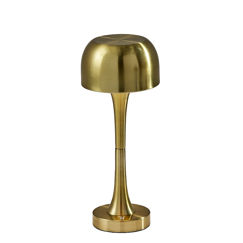 Adesso Jimmy LED Table Lamp, Antique Brass (2602-21) image 1
