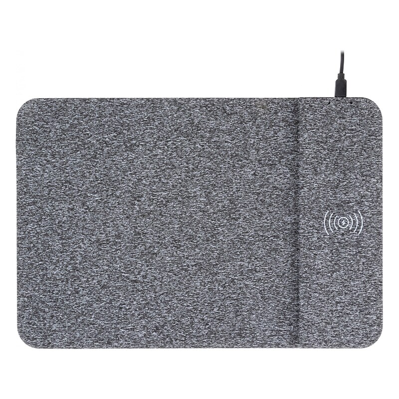 Allsop PowerTrack Non-Skid Wireless Charging Mouse Pad, Gray (32192) image 1