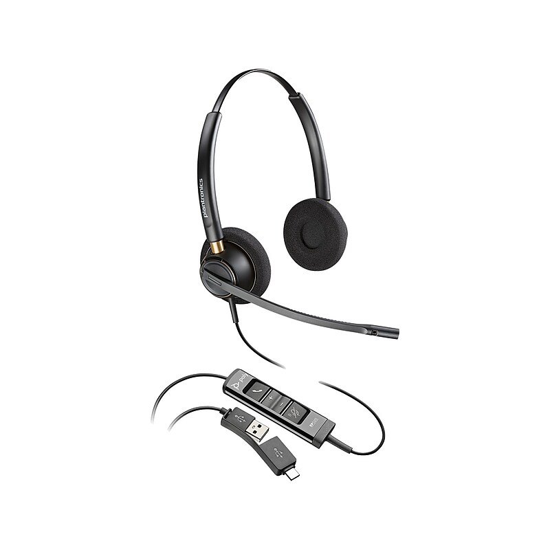 Poly EncorePro 515 Mono On Ear Headset, USB-A/USB-C (783R0AA) image 1