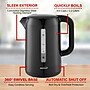 Brentwood Stainless Steel Cordless Electric Kettle, 9.5-Cups, Black (KT-1622BK)~#|#~598C54B5-8BBE-47E1-AB4E3B04C53ED9DF_sc7