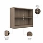 Bush Furniture Universal 30"H 2-Shelf Bookcase with Adjustable Shelf, Ash Gray Laminated Wood (WL12426)~#|#~598CB3BC-E20F-4B52-A8C6C1DA4C5FE29F_sc7