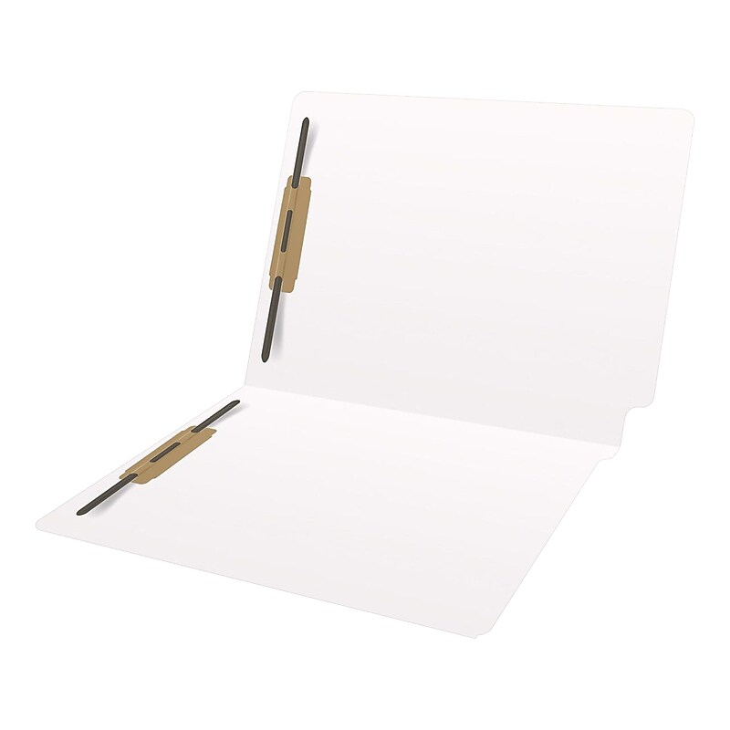 Medical Arts Press Heavy-Duty End Tab File Folder, Straight Cut, Letter-Size, White, 40/Box (S-09459-WHT) image 1
