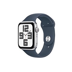 Apple Watch SE 44MM Silver GPS, 44mm, Silver Aluminum Case, Blue