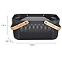 Simplify Large Mesh Storage Basket with Wooden Handle, Charcoal (30063-CHARC-ST)~#|#~59937578-A4E4-4126-82C98225BD7D45BA_sc7