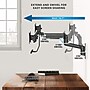 Mount-It!  Adjustable Dual Monitor Wall Mount with Gas Spring Arm and Crossbar, 17" to 32", Holds 19.8 lbs., Black (MI-12010)~#|#~5995CE90-B999-4A86-846927407F3DE9A9_sc7