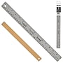Merangue 15" Imperial/Metric Standard Ruler, Stainless Steel, Gray, 12/Pack (1013-5211-00-000)~#|#~59995FB2-7E56-4DA8-8259F4CCB84EAFAA_sc7