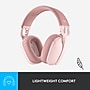 Logitech Zone Vibe 100 Wireless Noise Canceling Bluetooth Headset, Rose (981-001258)~#|#~599A6DE2-E492-4185-804440436C3E8332_sc7