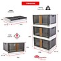 Dbest Quik Box Premium Large Stackable Folding Plastic Storage Bin, 15" x 15"x 15", White (01-976)~#|#~599B795B-829A-47C0-8DD3C46060434525_sc7
