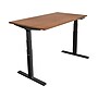 Mount-It! Ultimate 55"W Electric Rectangular Adjustable Standing Desk, Brown/Black (MI-18106)~#|#~599C60F7-B4AF-40B4-B8215C4FB43E0CB0_sc7