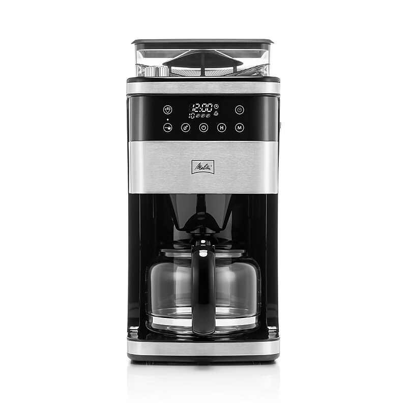 Melitta Aroma Fresh Plus 10-Cup Coffee Maker with Coffee Grinder (MGB003PULBK0) image 1