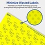 Avery Laser/Inkjet Multipurpose Square Labels, 1" x 1", Neon Yellow, 960/Pack (94103)~#|#~599FDAE3-287F-4F43-AB18C9C706FEB19B_sc7
