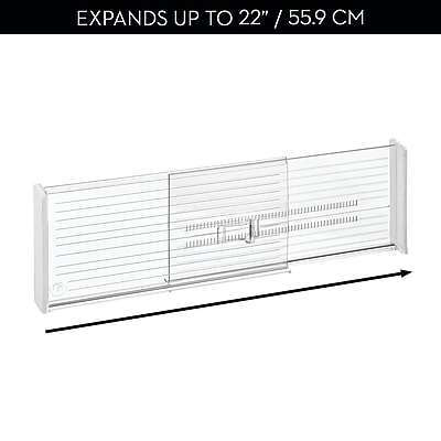 iDESIGN Linus Expandable Drawer Divider Clear Set of 2 - Thumbnail 3
