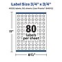 Avery Laser/Inkjet Multipurpose StarLabels, 0.75" Dia, Glossy Clear, 4000/Box (94610)~#|#~59A42A86-E0A5-4A88-97AE4787E4E1915A_sc7