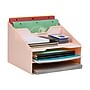Mind Reader 5-Compartment Plastic Desk Tray, Pink (ANCHBOX5-PNK)~#|#~59B2085E-AC9D-4A19-9E315356A2B15B30_sc7