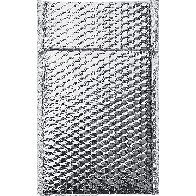 6.5" x 10.5" Self-Sealing Bubble Mailer, Metallic Silver, 100/Carton (INM610) image 1