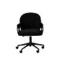 Linon Home Decor Products Karri Armless Polyester Swivel Computer and Desk Chair, Black (178538BLK01U)~#|#~59B7B8CD-26B0-4FE5-904047DA9E893F12_sc7