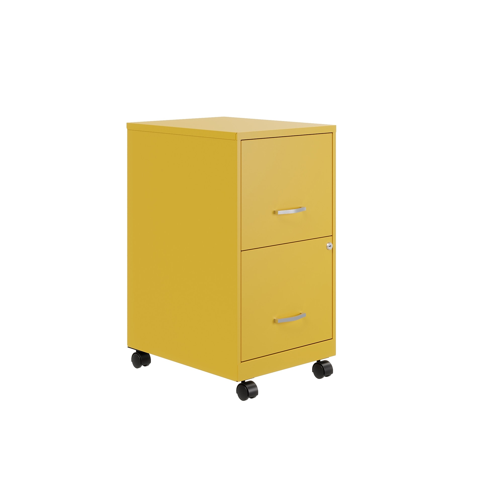 Space Solutions SOHO Smart File 2-Drawer Mobile Vertical File Cabinet, Letter Size, Lockable, Goldfinch (25276) Sansujyuku sansujyuku.com
