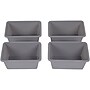 Humble Crew Small Storage Bin, Gray, 4/Pack (SM074)~#|#~59B9B63C-E1DB-4DFC-A81C2F24C82C3B17_sc7