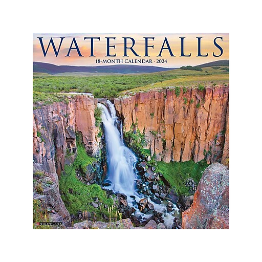 2024 Willow Creek Waterfalls 12" x 12" Monthly Wall Calendar (35788