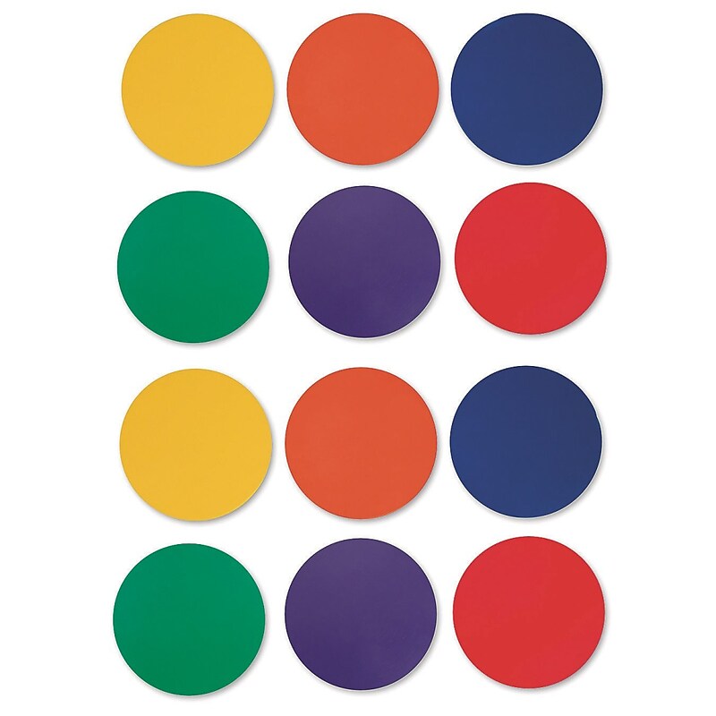 Spectrum Spot Markers, 5" Circles (Set of 12) image 1