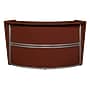 Regency Marque 72"W Curved Reception Desk Workstation, Mahogany (77290MH)~#|#~59C0D077-5E59-472B-BBB98AAE71CD67A0_sc7