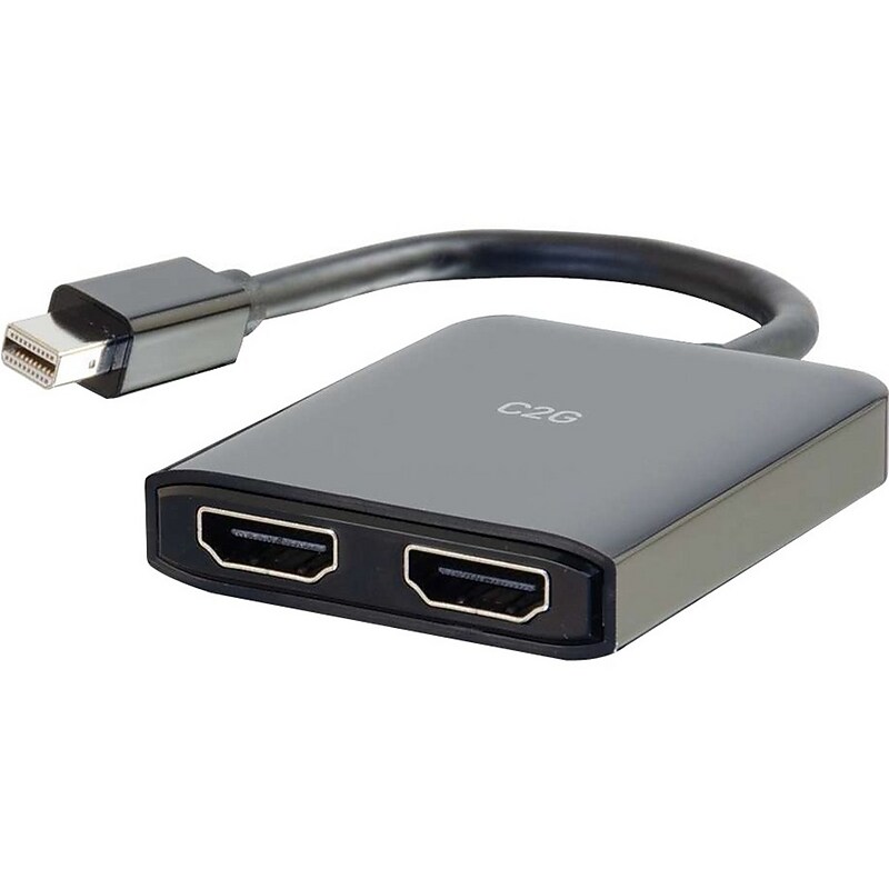 C2G 2-Port DisplayPort to HDMI Dual Monitor Adapter Converter (54292) image 1