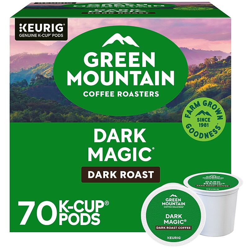 Green Mountain Dark Magic Coffee Keurig® K-Cup® Pods, Dark Roast, 70/Box (5000373740) image 1