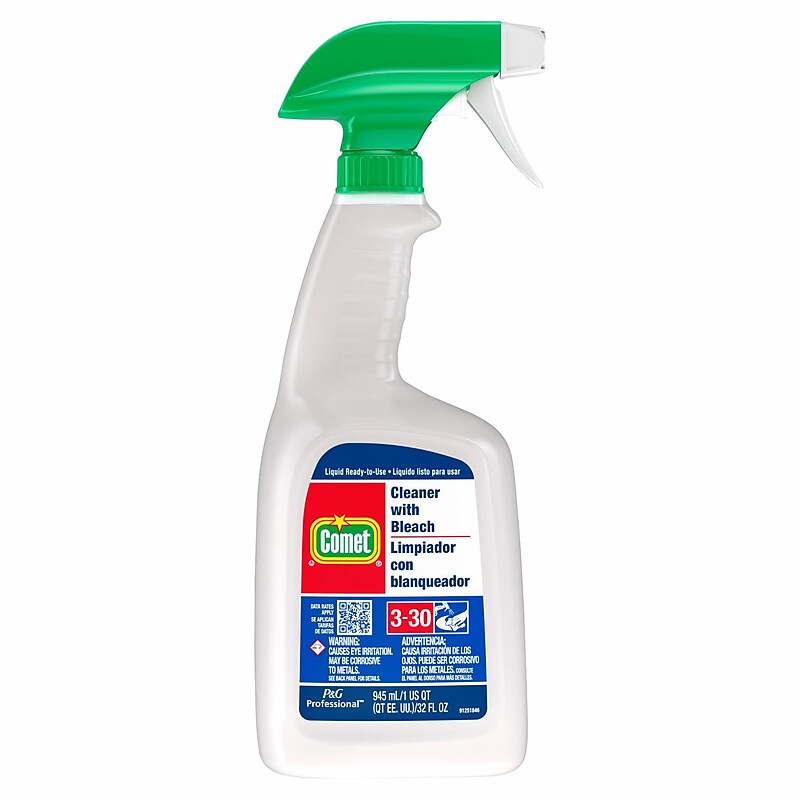 Comet Professional All Purpose Liquid Cleaner with Bleach for Commercial Use, 32 fl. oz., 8/Carton (02287) image 1