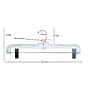 Nahanco 14.25" Plastic Jumbo Weight Skirt/Slack Hanger, Clear, 100/Box (602RC)~#|#~59CC9BAC-EB70-483A-BB17D2DA358CC2BD_sc7