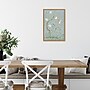 Amanti Art Spring Flower Mural II Blue by Julia Purinton Framed Canvas Wall Art Print, 16" x 23" (A42677137818)~#|#~59CFC0B7-1C14-48BF-A302F575D479A259_sc7