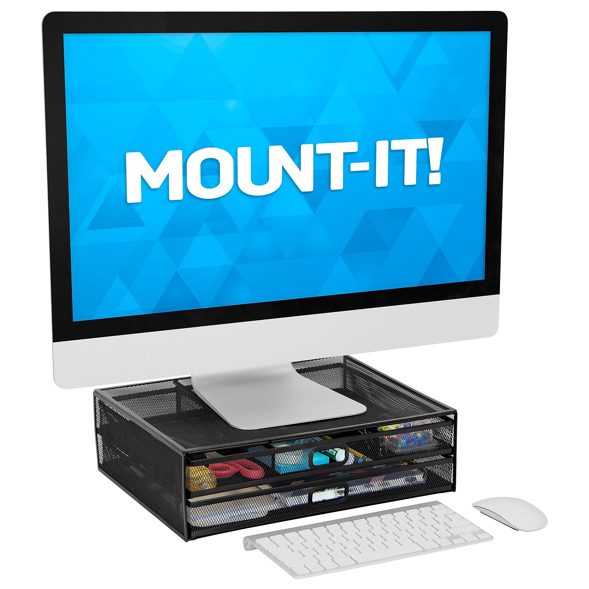 Mount-It! Ventilated Monitor Stand, Up to 32″ Monitor, Black (MI-7365) Sansujyuku sansujyuku.com