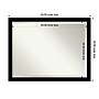 Amanti Art Brushed Black Beveled Bathroom Wall Mirror, 33.5" x 43.5", Black (A42678100284)~#|#~59D5B6E2-46BF-4704-BEA0DEA0F5E6CF80_sc7