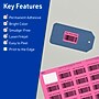 Avery Laser/Inkjet Rectangle Multipurpose Labels, 1.25" x 1.75", Bright Pink, 640/Pack (94226)~#|#~59D64F12-A397-487B-8BDC990D4D1F2D55_sc7