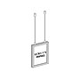 Azar Poster Holder, 8.5" x 11", Vertical, Ceiling, Silver Aluminum (300408)~#|#~59D80E84-0C5A-44EE-828D11503CD8B969_sc7