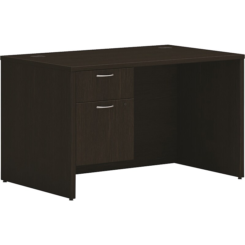 HON Mod 48"W Computer Desk, Java Oak (HLPLDS48HBFJA1) image 1